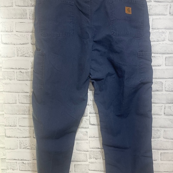 Carhartt Men’s Dungaree Fit Carpenter Workwear Pants 40x30 - Picture 2 of 7